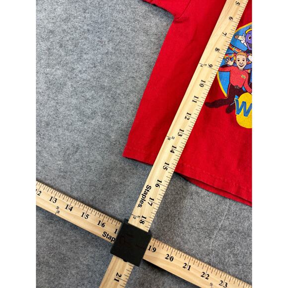 VINTAGE Y2K The Wiggles Shirt Toddler 4T Red Graphic Original Lineup TV Show - Picture 3 of 5